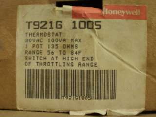 Honeywell T921G1005 Proportional Thermostat 135 Ohm  