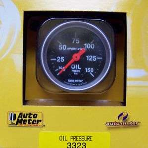 AUTOMETER SPORT COMP 150 PSI 2 1/16 OIL PRESSURE GAUGE  