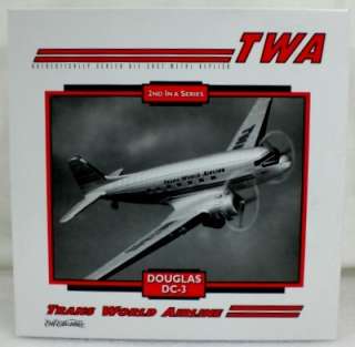Ertl Collectibles Douglas DC 3 TWA Diecast Airplane  