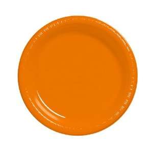  Sunkissed Orange Plastic Banquet Dinner Plates Health 