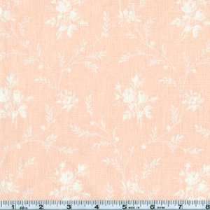  45 Wide Georgette Wedding Rose Vine Peach Fabric By The 