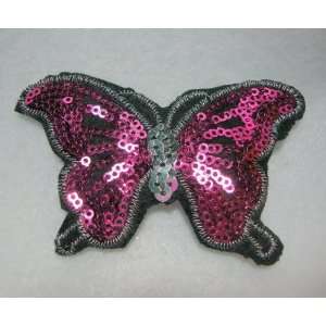  NEW Pink Sequin Butterfly Hair Clip, Limited. Beauty