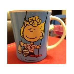  PEANUTS SALLY on a SWING   LIFE GOES ON Coffee Mug 