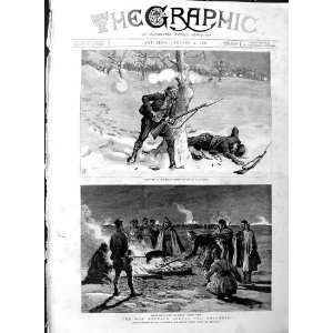    1886 War Servia Bulgaria Camp Nisch Pirot Christmas
