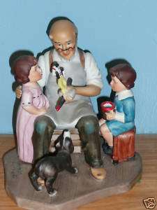 Norman Rockwell Figurine The Toymaker  