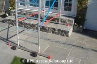 7m NEW DIY Aluminium Scaffold Tower featuring end height adjustment