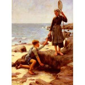  Hand Made Oil Reproduction   Jules Bastien Lepage   24 x 