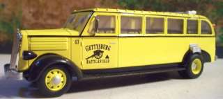 48 1936 White Tour Bus  Gettysburg National Park  