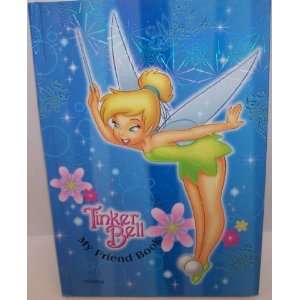 Disneys Tinkerbell My Friend Book in Color Blue Hard Cover 7 1/2 By 