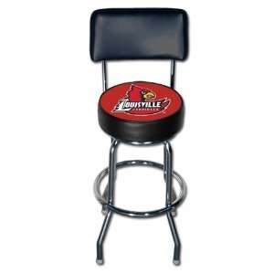  Louisville Cardinals Bar Stool With Seat Back Sports 