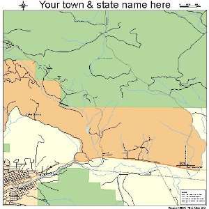  Street & Road Map of Beckwourth, California CA   Printed 