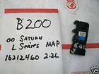 2000 Saturn L Seies MAP Pt# 16212460 2.2L OEM #B200