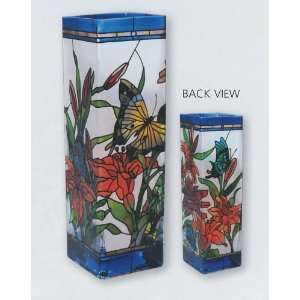  Butterflies & Lillies   Vase by Joan Baker