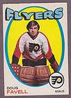 1971 72 Toronto Sun Hockey World Flyers Doug Favell Orange Pumpkin 