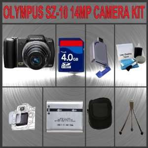  Olympus SZ 10 14 MP Digital Camera with Super Slim 28mm 