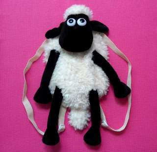 New RARE Shaun The Sheep Plush Doll Backpack 18  