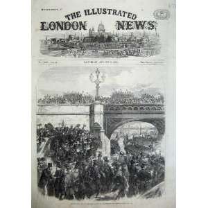   1867 Belgian Riflemen Westminster Bridge London River
