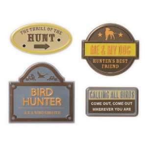   Back Vintage Signs 4/Package, Bird Hunting Arts, Crafts & Sewing