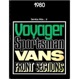   1980 DODGE VAN PLYMOUTH VOYAGER Shop Service Manual 