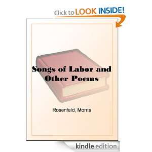 Songs of Labor and Other Poems Morris Rosenfeld  Kindle 