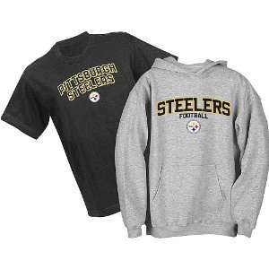   Belly Banded Hooded Sweatshirt and T Shirt Combo Pack Sports