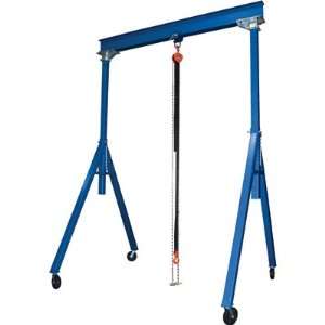 Vestil Steel Gantry Crane   Adjustable Height, 8000 Lb. Capacity, 10ft 