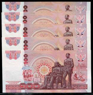 Thailand 1994, 100 Baht, P97, 5 PCS, UNC  