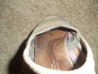 Well worn Toms shoes size 8  