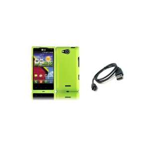  LG Lucid (Verizon) Premium Combo Pack   Neon Green Hard 