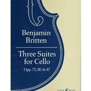  Britten, Benjamin   3 Suites For Cello Op. 72 , 80 , and 