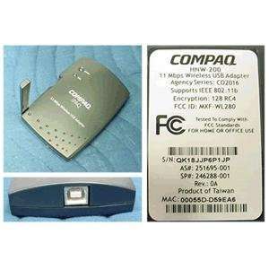  Compaq iPAQ 11 Mbps Wireless USB Adapter Electronics