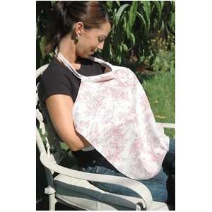  Nursing Cover   Cranberry Toile Baby