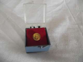   Tie or Cravat Pin w Attached Chain In Box w L.G.Balfour & Co  
