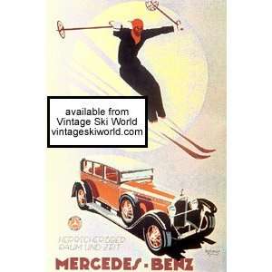  Mercedes Benz Poster with Skier