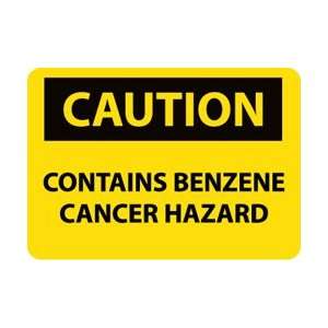 C446RB   Caution, Contains Benzene Cancer Hazard, 10 X 14, .050 
