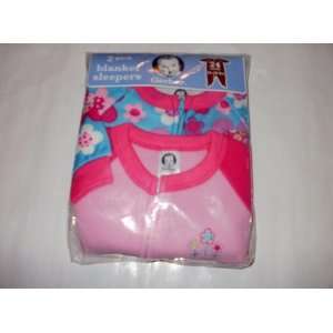   Pack Footed Pajamas Blanket Sleepers 24 Months  Pink & Floral Baby