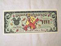 2000 Disney $5 Goofy Disney Dollar #A00597469A MINT  