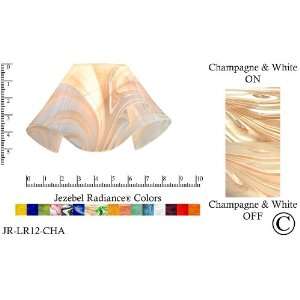  Radiance® Small Lily Champagne, Beige & White Glass Pendant/Ceiling 