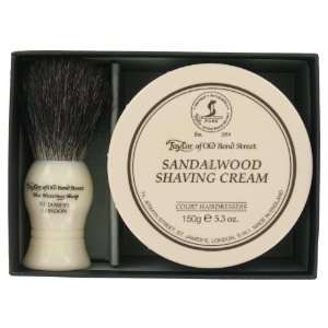  Shaving Gift Set (ToBS1)   Sandalwood Cream & Badger Hair 