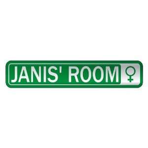   JANIS S ROOM  STREET SIGN NAME