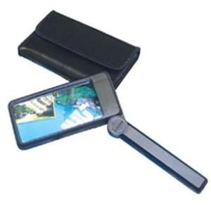  Rectangular Lighted Magnifier with 2x Magnification and 6x 