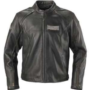  Fox Racing SHIFT Vantage Leather Jacket Dark Vintage L 