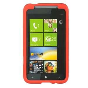 AT&T HTC Titan Silicone Skin Soft Phone Cover   Red Cell 