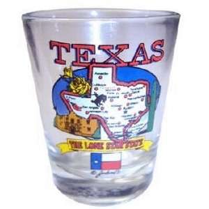  Texas Shotglass Tipsy 4 Assorted Case Pack 60   Sports 