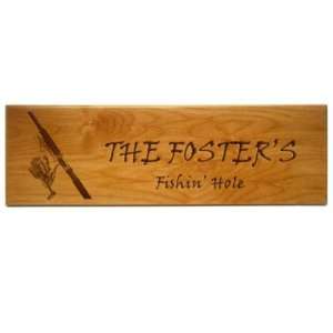  16 Fishing Reel Engraved Sign