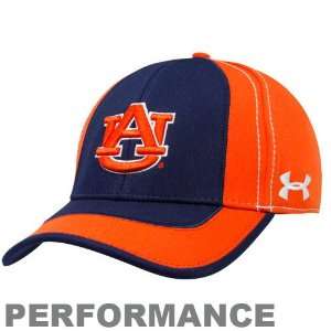   Orange Navy Blue 2011 Sideline Performance Stretch Hat (Large/X Large