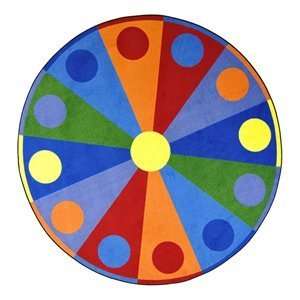  Joy Carpets Color Wheel Rug   Round   77