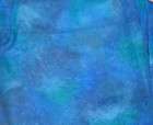 Hand Painted Silk Chiffon Fabric DEEP BLUE 45