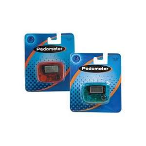  Portable Mini Pedometer Counts to 99999 Steps (Red 