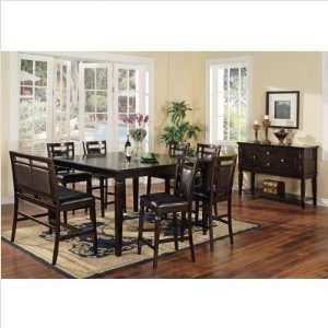   74 Deluca 8 Piece Counter Height Dining Table Set in Multi Step Merlot